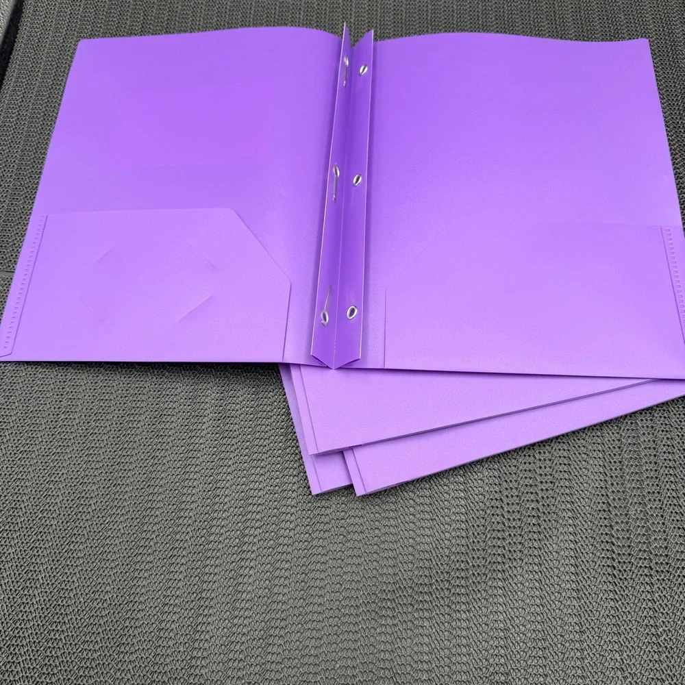 Up & Up 2-Pocket Folder with Prongs Purple Poly Portfolio 5-Pack 90810308180